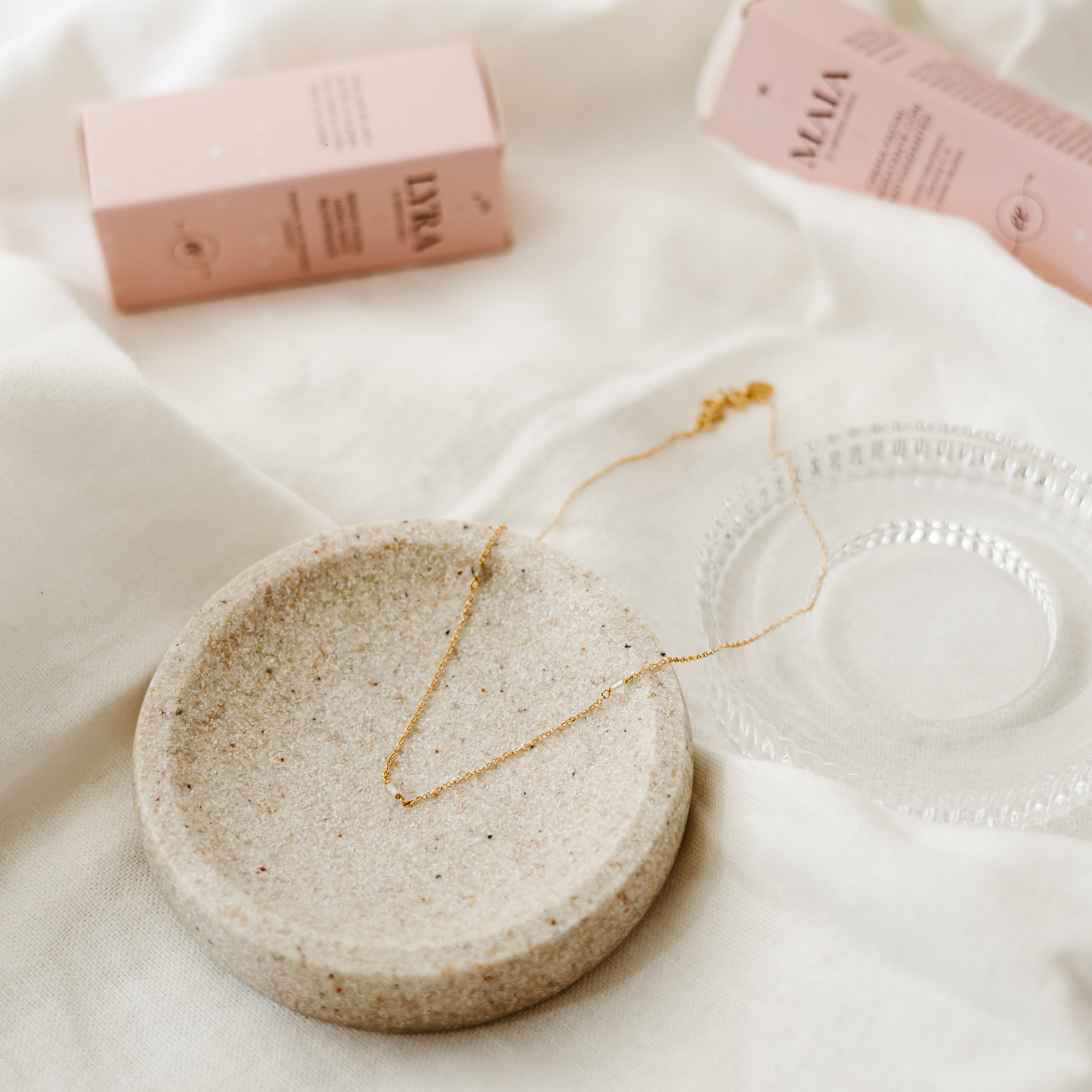 Collar Plata de ley 925 bañada en oro de 24kt