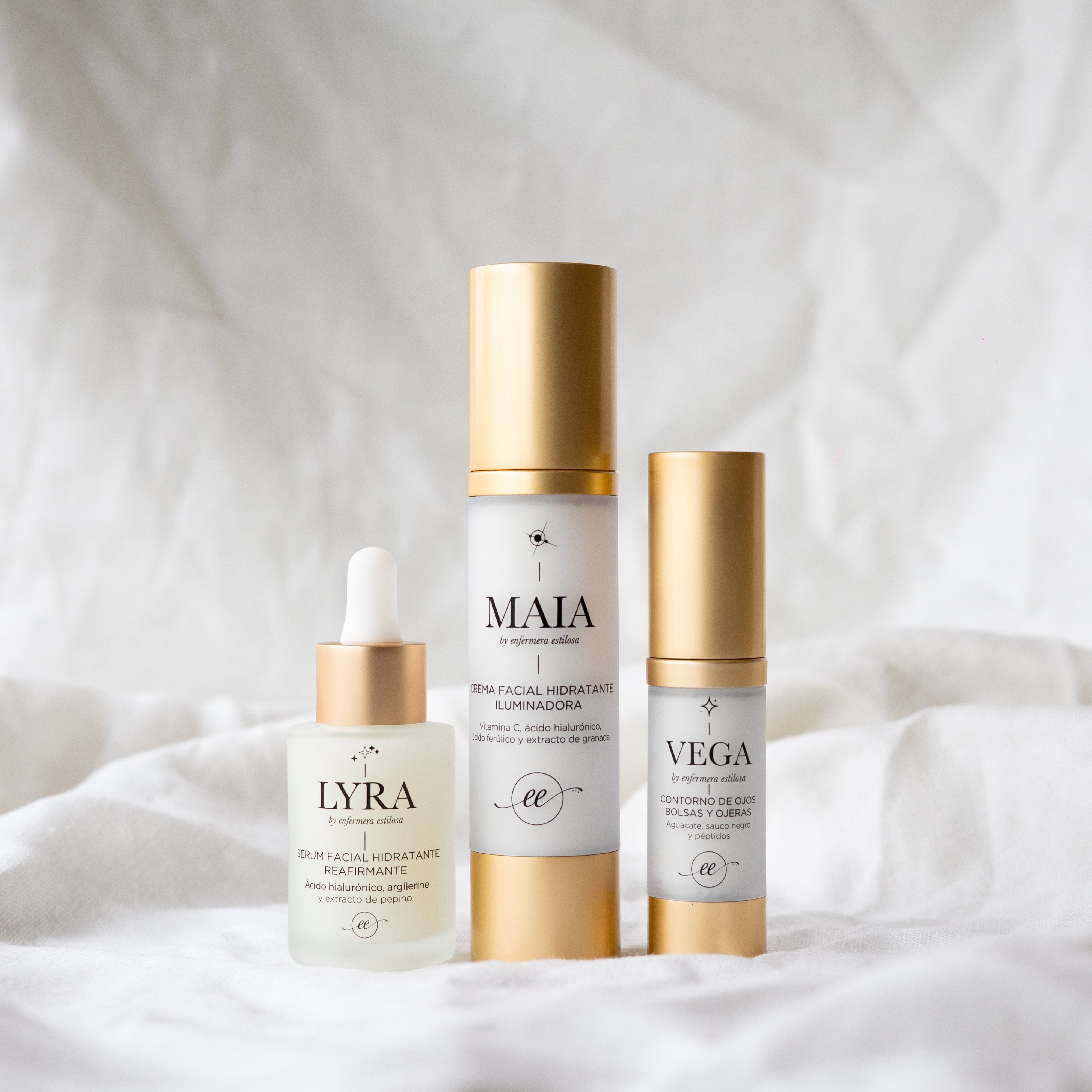 Pack luz crema serum y contorno de ojos