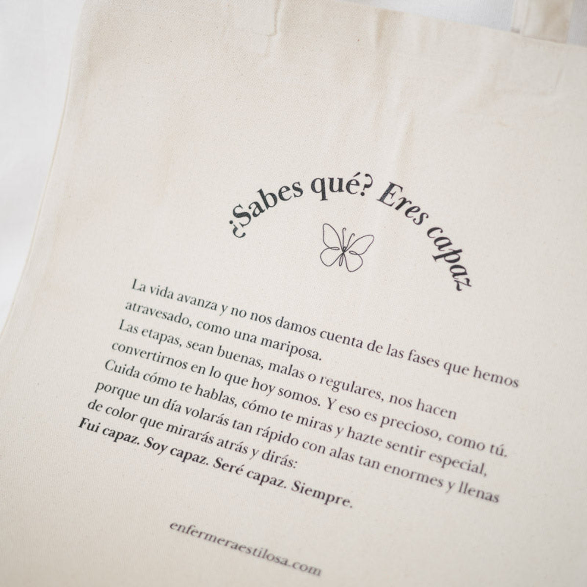Tote bag · ¿Sabes qué? Eres capaz.