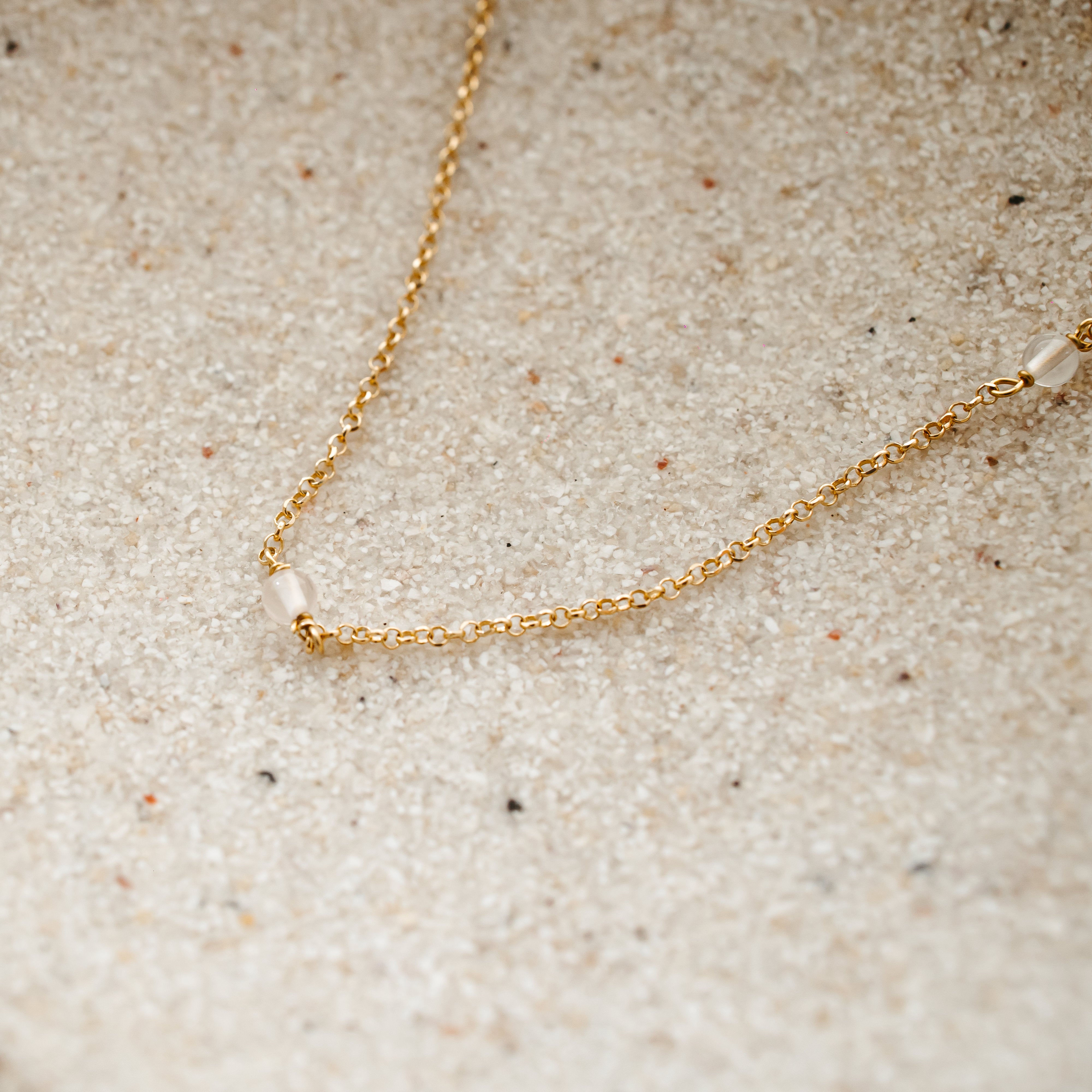 Collar Plata de ley 925 bañada en oro de 24kt 