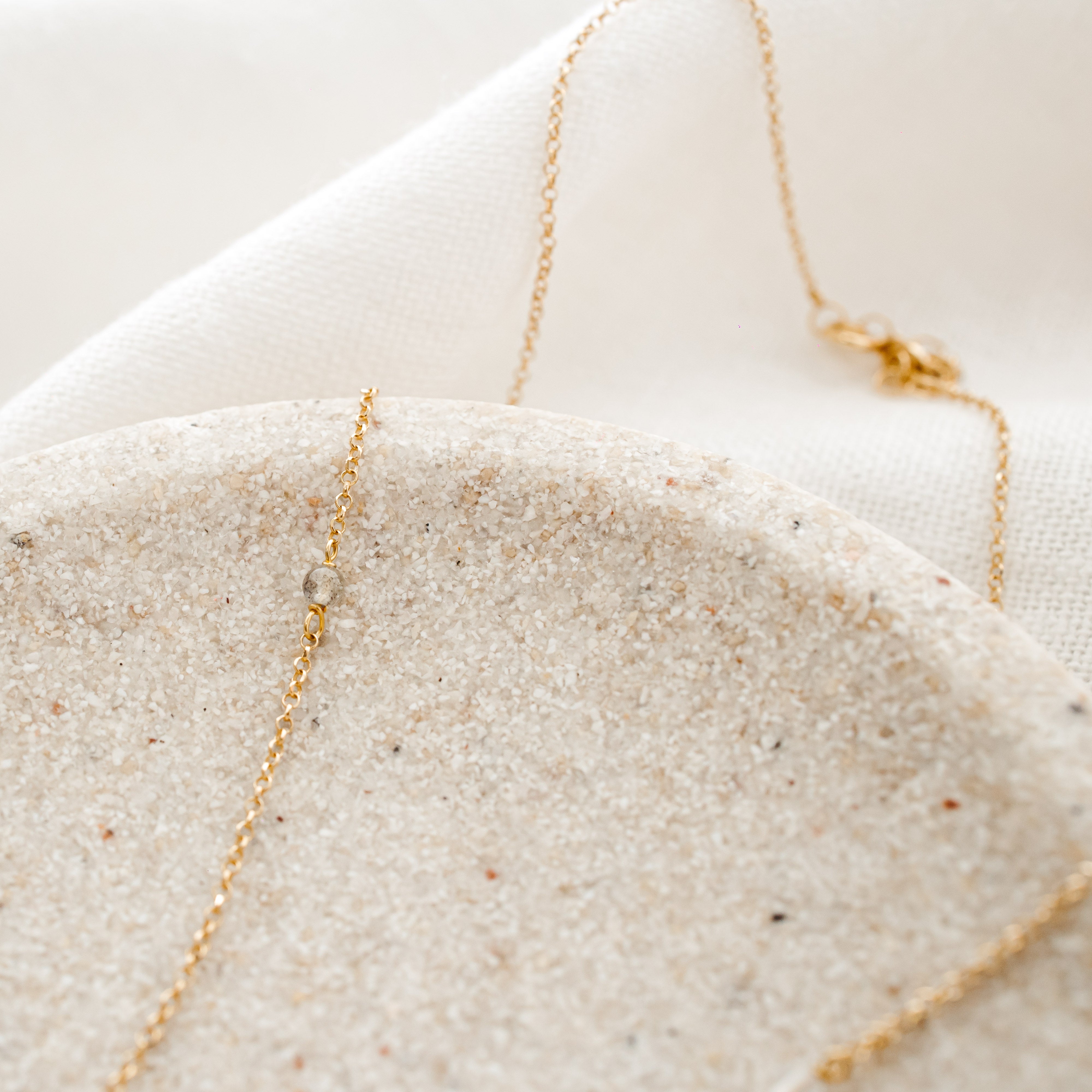 Collar Plata de ley 925 bañada en oro de 24kt 