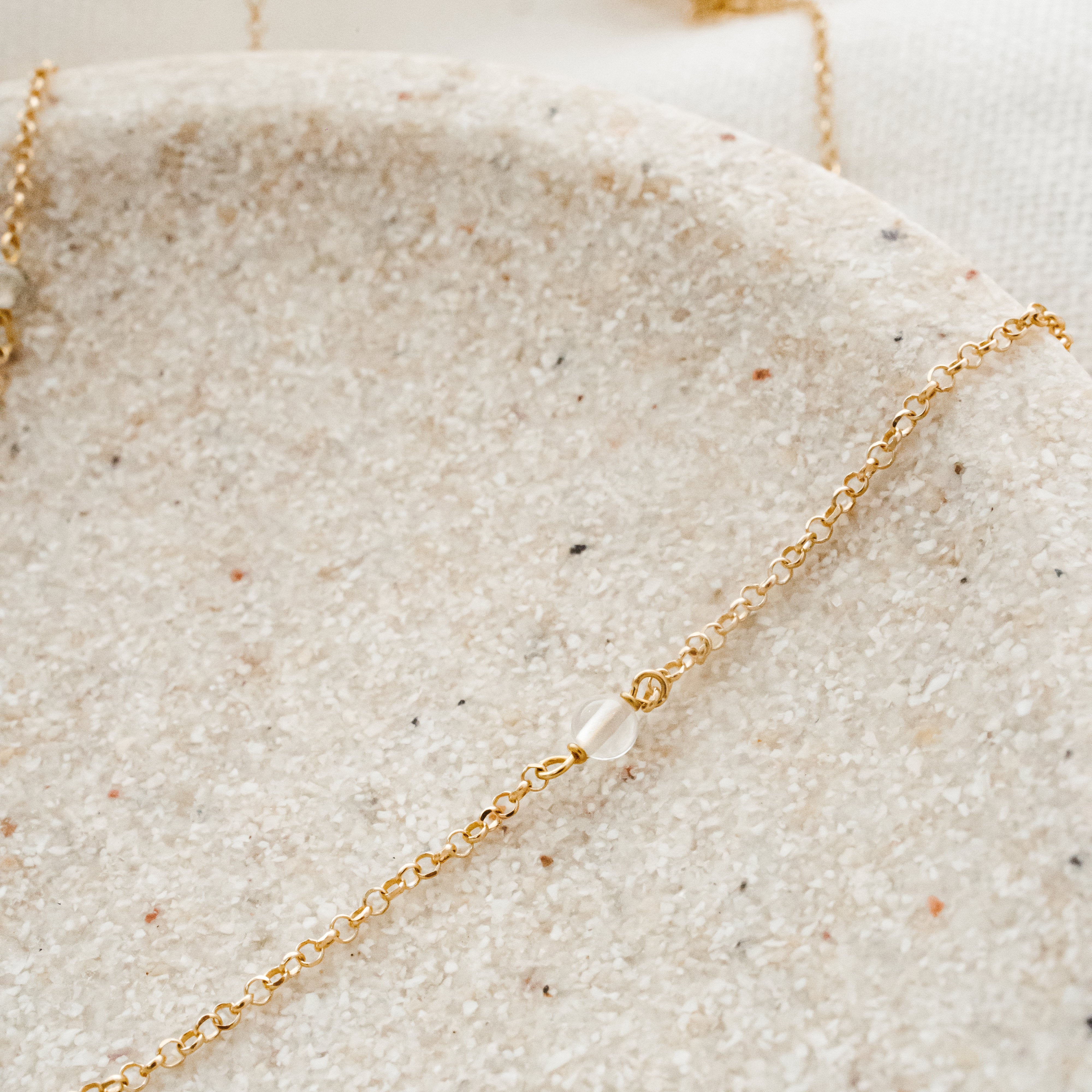 Collar Plata de ley 925 bañada en oro de 24kt 